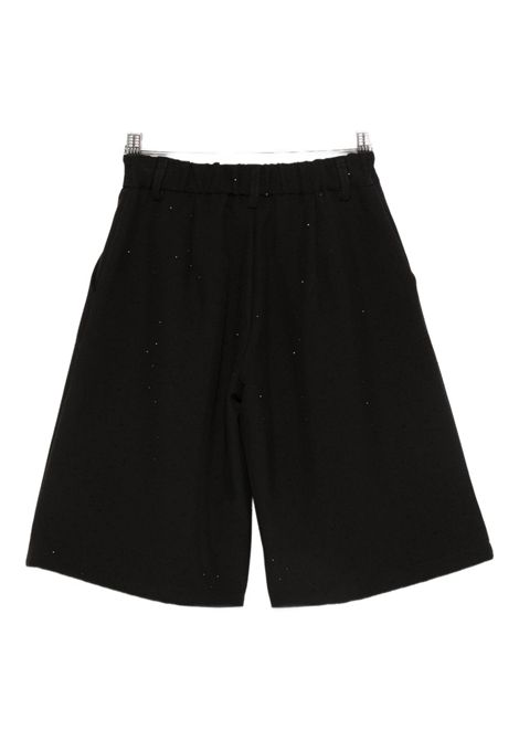 Shorts con strass Lù-Lù BY MISS GRANT | LL3794NERO